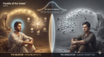 An image showing the differences in how a believer hears a parable from Jesus, as opposed to a non-believer. The non-believer, without the Holy Spirit, cannot get past the simple literal meaning of the words.